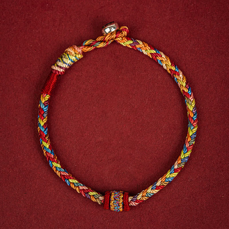 BWOOOH Handmade Dragon Boat Festival Luck Colorful Rope Child Adult Bracelet