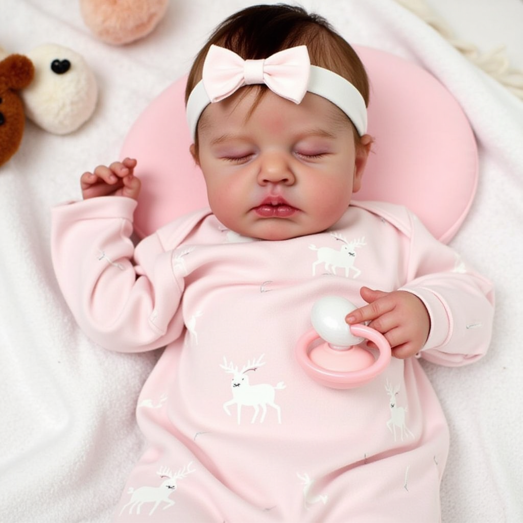 [New] 20" Cute Realistic Handmade Sleeping Girl Reborn Baby Doll Corina,Play with Children