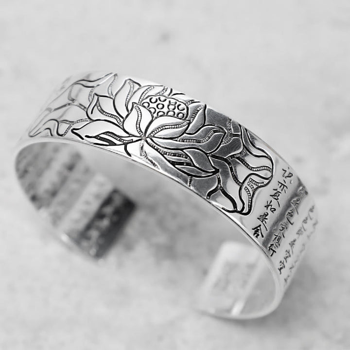 BWOOOH Tibetan Lotus White Copper Luck Bracelet