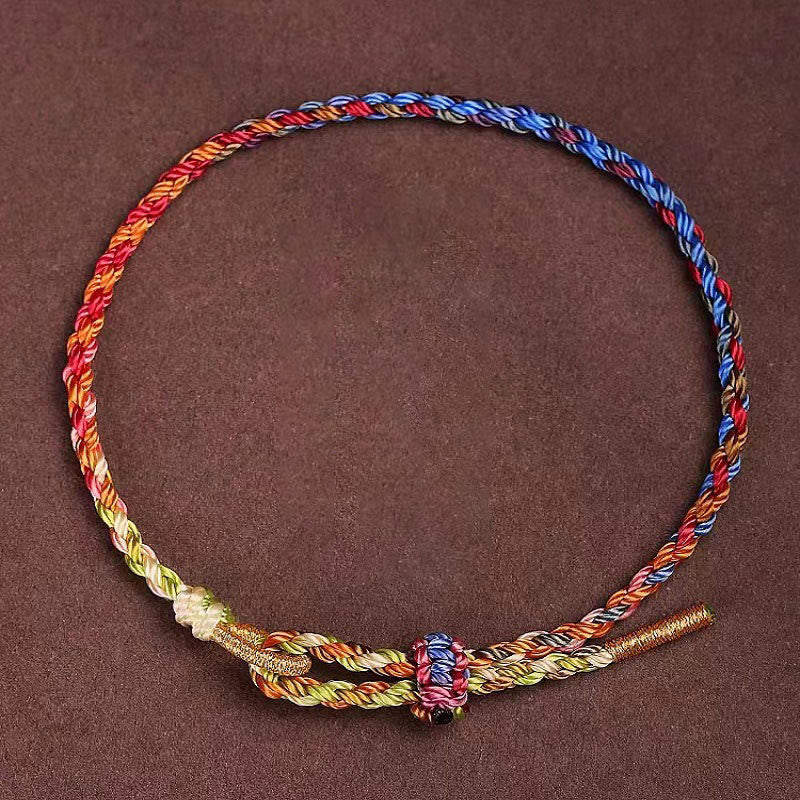 BWOOOH Handcrafted Luck Colorful Rope Child Adult Bracelet