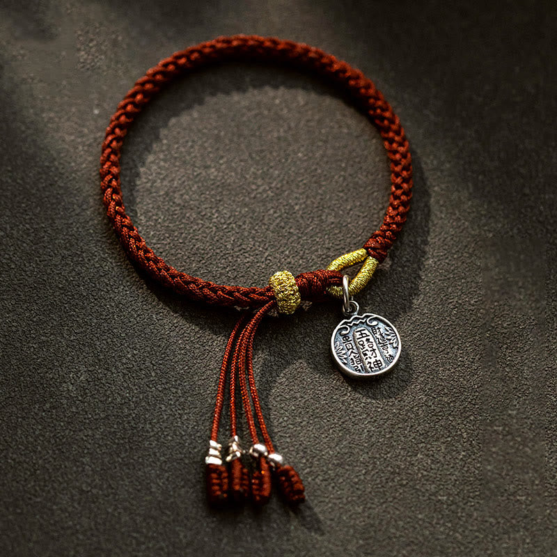 BWOOOH Handmade 925 Sterling Silver Five Directions Gods of Wealth Luck Protection Stri | spiritual healing bracelet