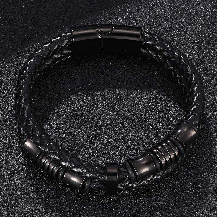 BWOOOH Layered Leather Weave Fortune Bracelet