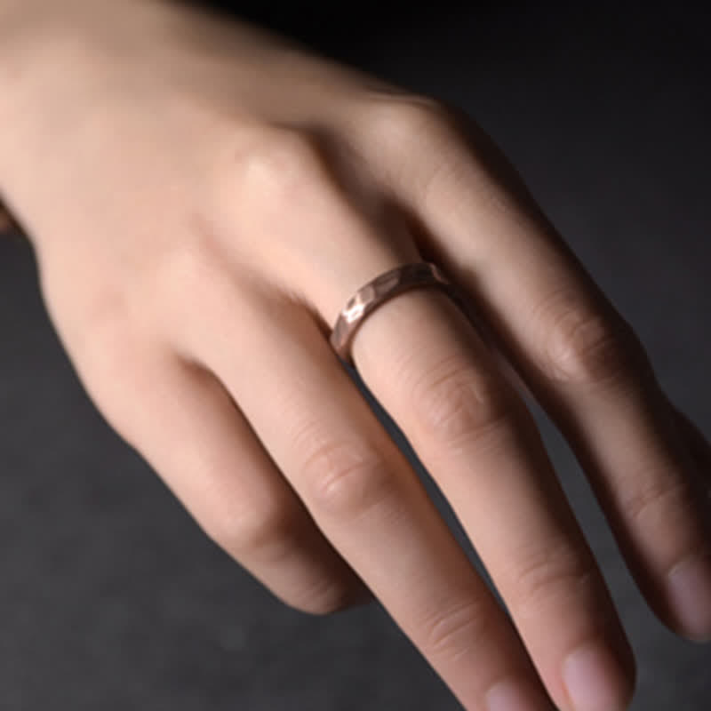 BWOOOH Tibetan Simple Design Copper Wealth Ring