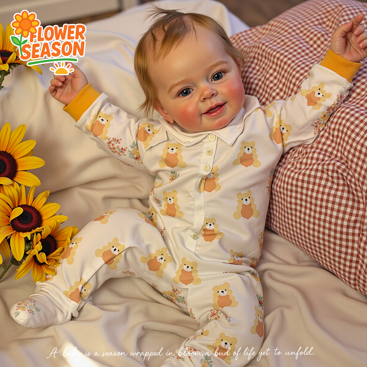 Weighty 20" Realistic Reborn Baby Doll Janelle Girl Maddie Doll 2024, with Chubby and Flexible Limbs