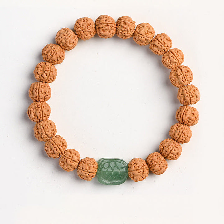 BWOOOH Tibet Rudraksha Bodhi Seed Wealth Auspiciousness Bracelet | spiritual healing bracelet