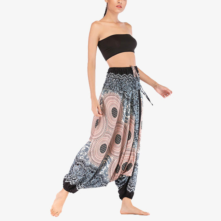 BWOOOH printed harem pants - Two Style Wear Round Geometric Pattern L