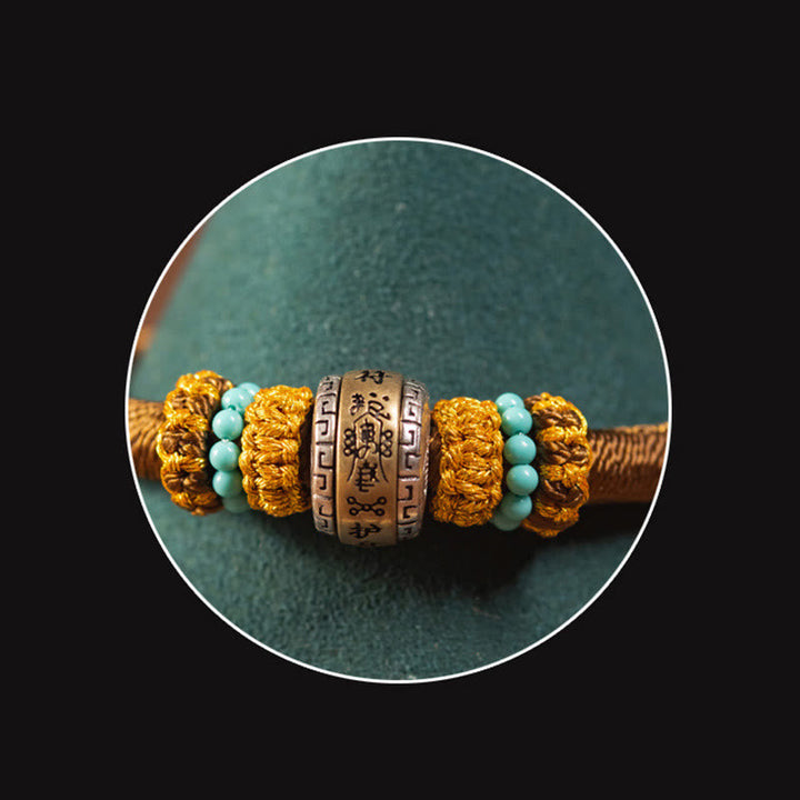 BWOOOH Handmade Tibetan Amulet King Kong Knot Luck Protection Braided Bracelet