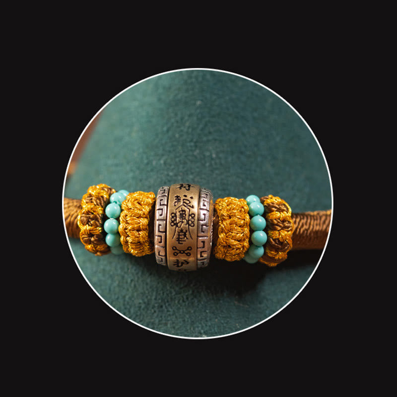 BWOOOH Handmade Tibetan Amulet King Kong Knot Luck Protection Braided Bracelet