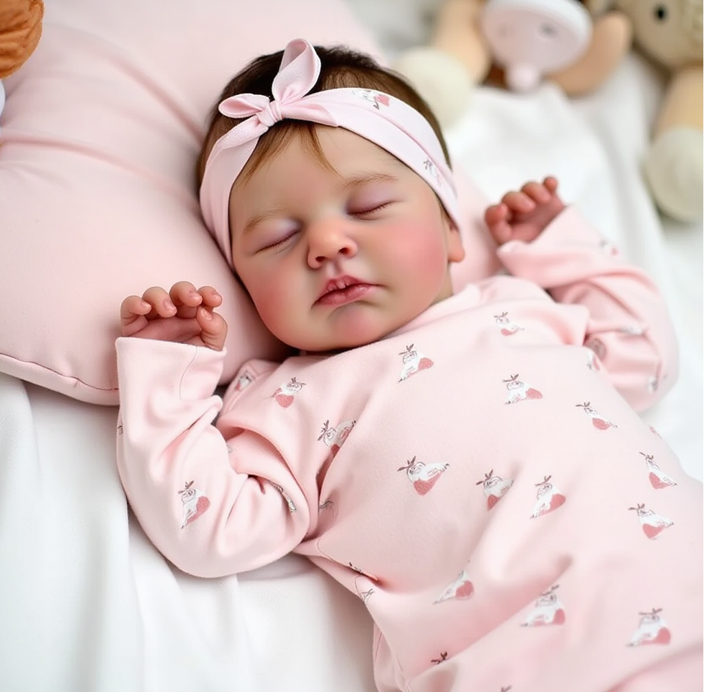 [New] 20" Cute Realistic Handmade Sleeping Girl Reborn Baby Doll Corina,Play with Children