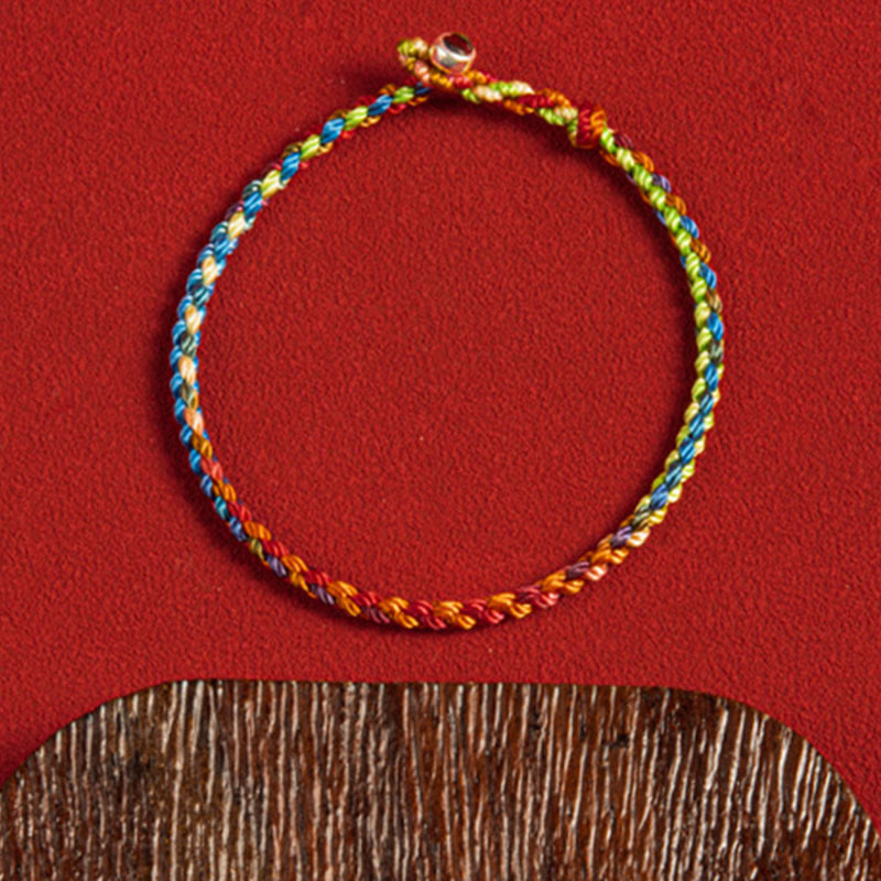 BWOOOH "May you be blessed with peace and safety in all four seasons" Lucky Multicolored Bracelet