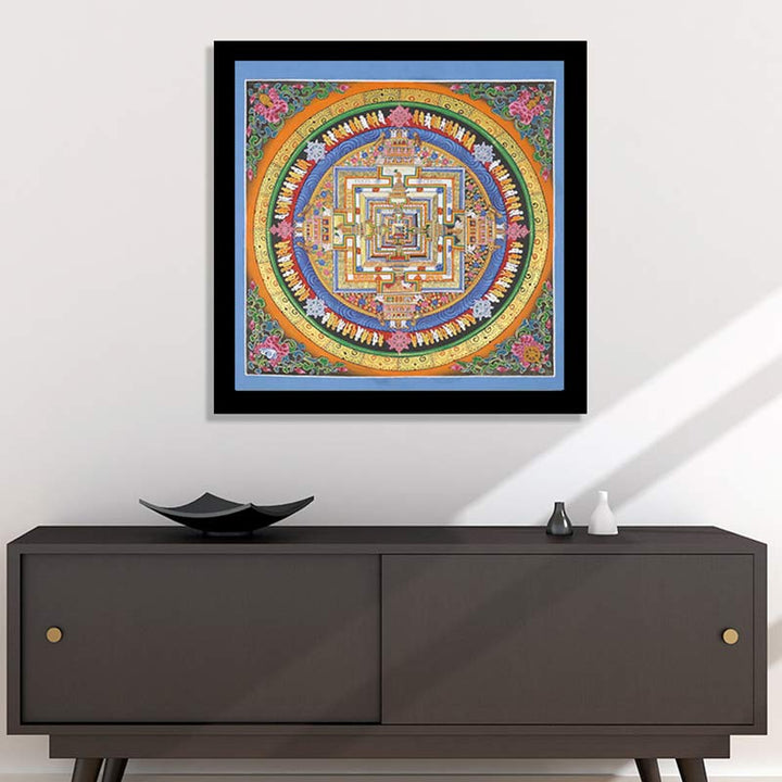 BWOOOH Tibetan Thangka Painting Blessing Handmade Decoration | natural stone spiritual home decor