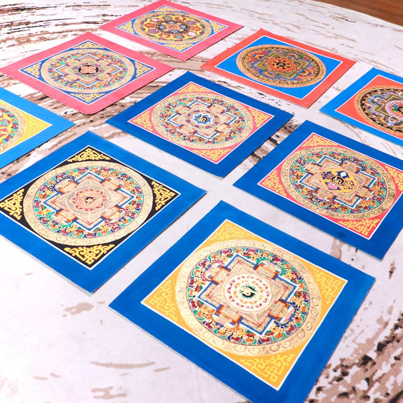 BWOOOH Tibetan thangka Buddhist painting - Tibetan Handmade Thangka Painting B