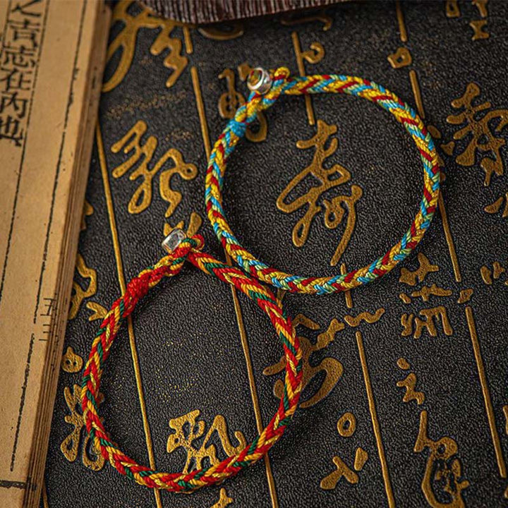 BWOOOH "May you be good fortune and success" Lucky Multicolored Bracelet