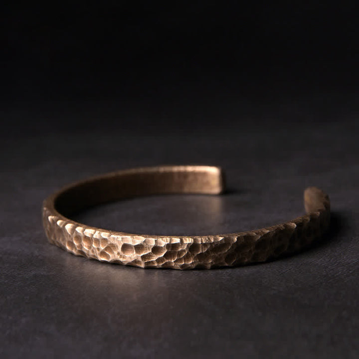 BWOOOH Simple Design Copper Wealth Cuff Bracelet