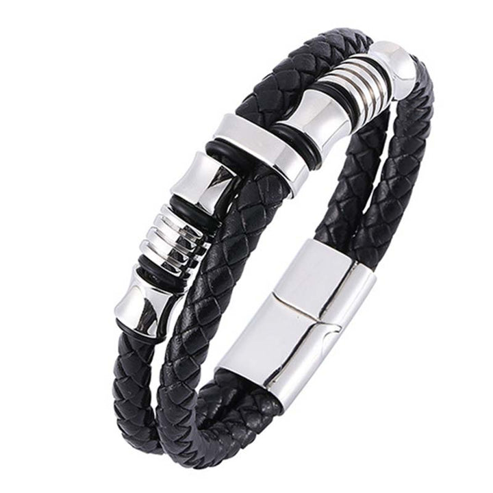 BWOOOH Layered Leather Weave Fortune Bracelet