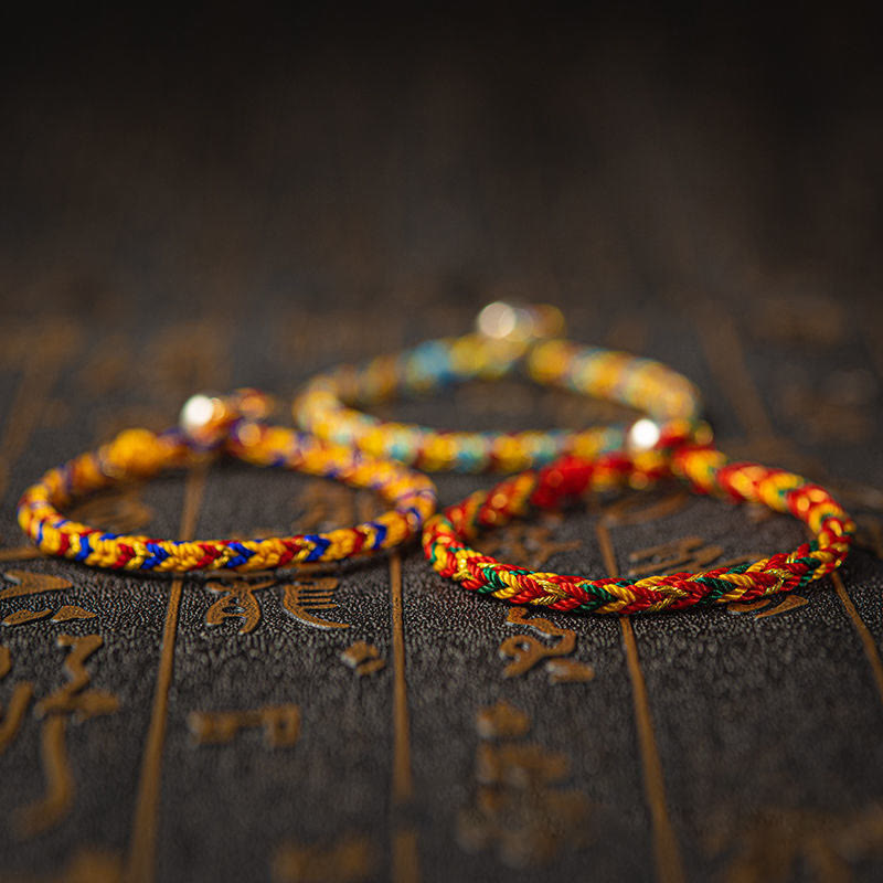 BWOOOH "May you be good fortune and success" Lucky Multicolored Bracelet