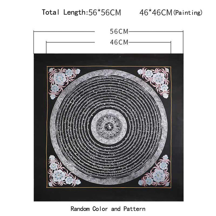 BWOOOH Tibetan Handmade Thangka Painting Spiritual Blessing Blind Box Random Color Pattern | natural stone Tibetan bracelet