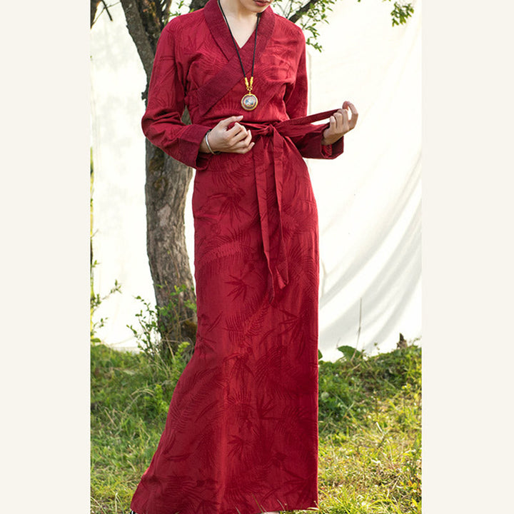 BWOOOH Tibetan Dress Clothing Lhasa Long Wrap Dress Maxi 
