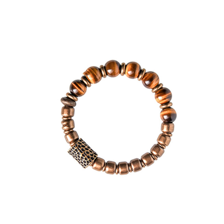 BWOOOH Tiger Eye Stone Copper Protection Bracelet