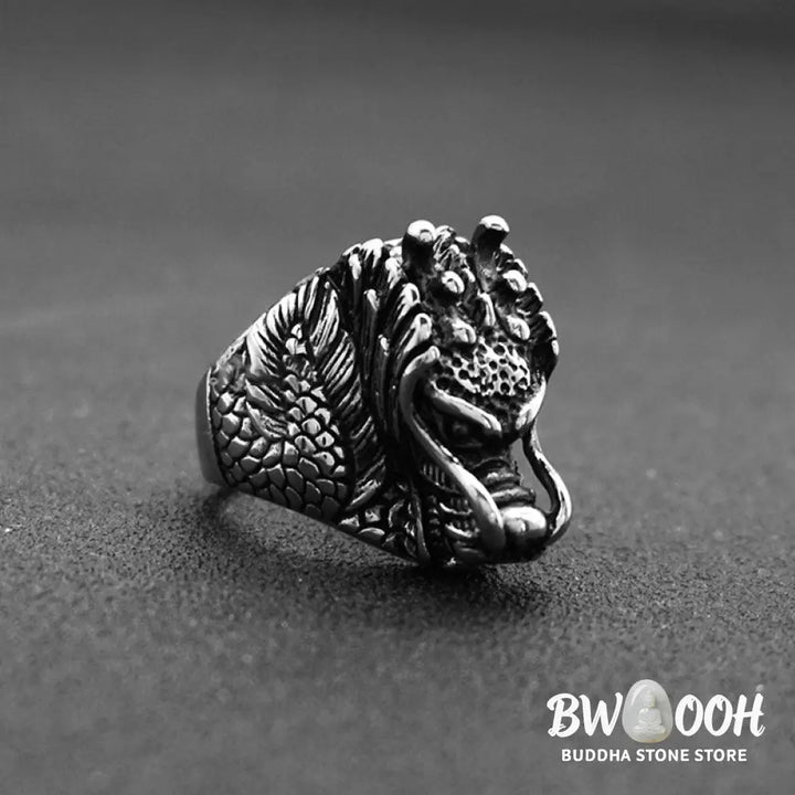 Dragon Balance Titanium Steel Ring - BWOOOH - Rings