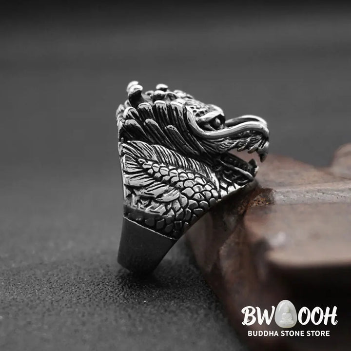 Dragon Balance Titanium Steel Ring - BWOOOH - Rings