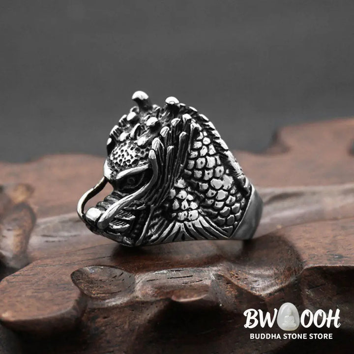 Dragon Balance Titanium Steel Ring - BWOOOH - Rings