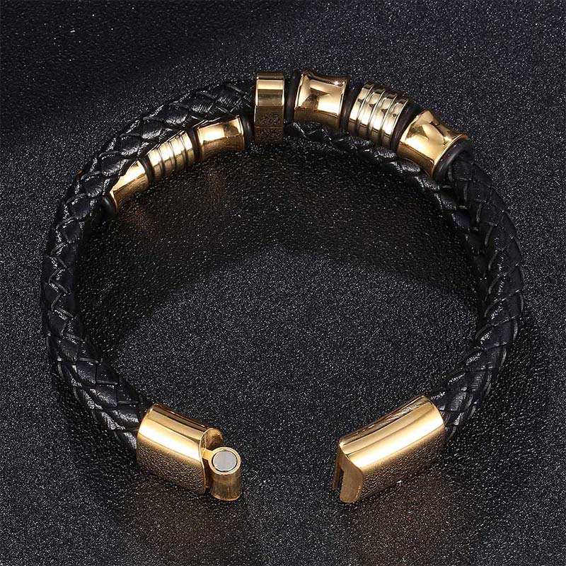 BWOOOH Layered Leather Weave Fortune Bracelet