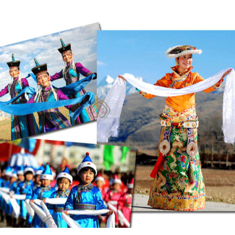 Tibetan Blessing Auspicious 5 Colors Khata Decoration