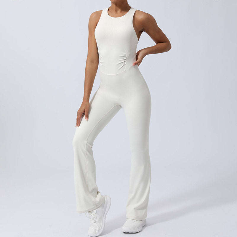BWOOOH printed yoga pants - Women Workout Crisscross Sleeveless Flar