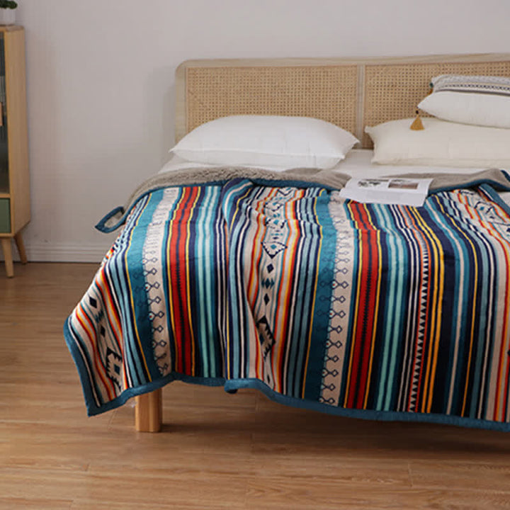 BWOOOH Geometric Warm Soft Bed Throw Blanket