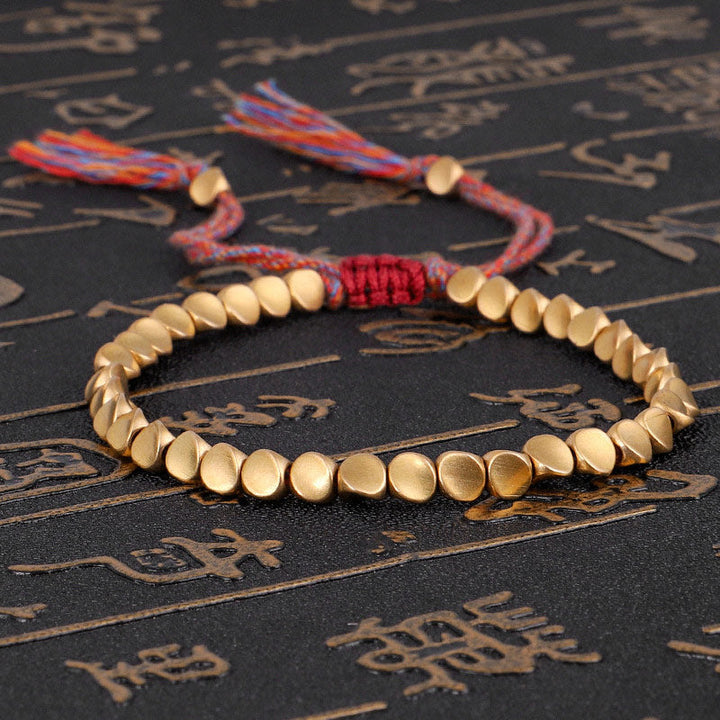 BWOOOH Tibetan Copper Beads Healing Luck Bracelet