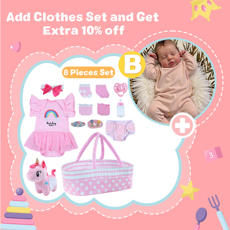 [Free customized birth certificate] 20" Real Lifelike Realistic Soft Silicone Vinyl Newborn Baby Girl Doll Clinaira[Purchase and get permanent VIP service!]