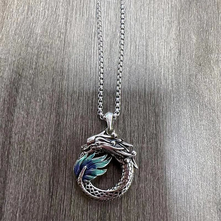 BWOOOH Tibetan Copper Dragon Strength Necklace