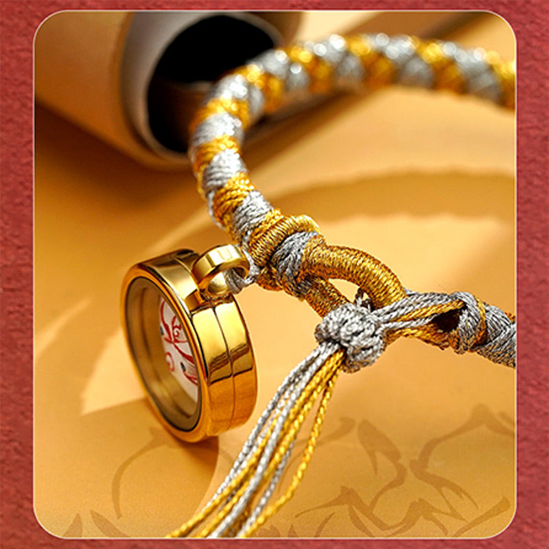 BWOOOH Handmade Tibetan Five God Of Wealth Dragon Scale Rope Luck Braid Bracelet