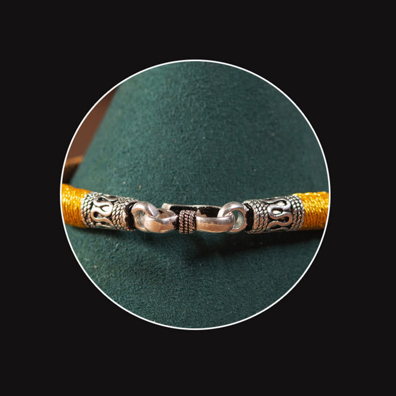 BWOOOH Handmade Tibetan Amulet King Kong Knot Luck Protection Braided Bracelet