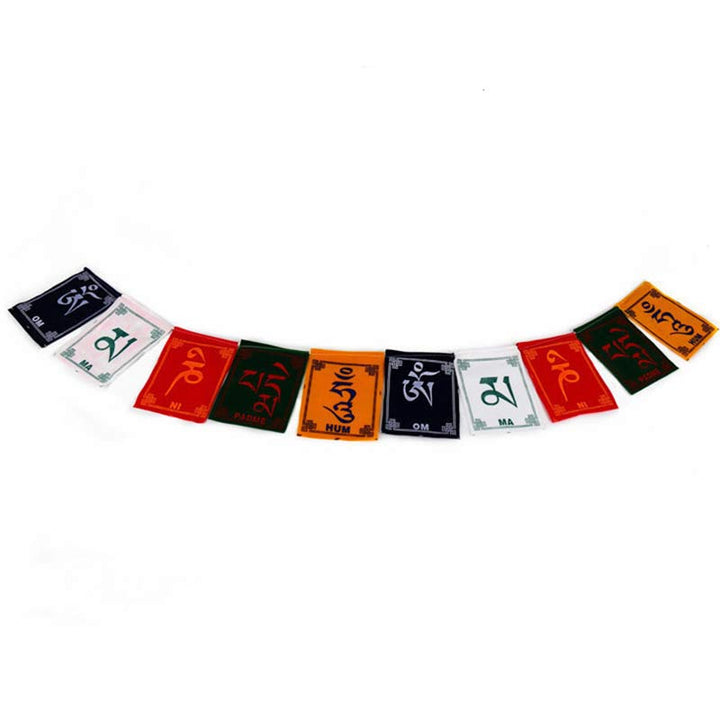 BWOOOH Tibetan Blessing Windhorse Om Mani Padme Hum Outdoor Car Prayer Flag Decoration | spiritual healing bracelet