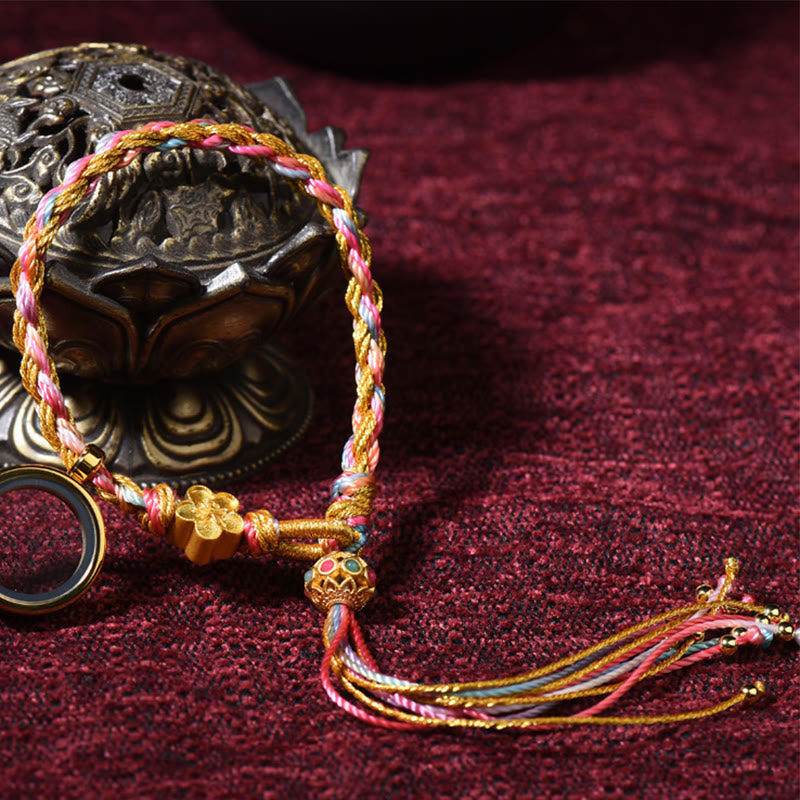 BWOOOH Tibetan Handmade Luck Colorful String Single Double Wrap Braided Bracelet | spiritual healing bracelet