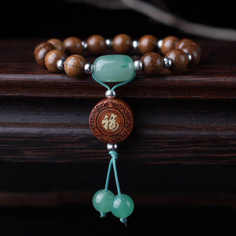 BWOOOH Abelia Biflora Wood Happiness Protection Bracelet