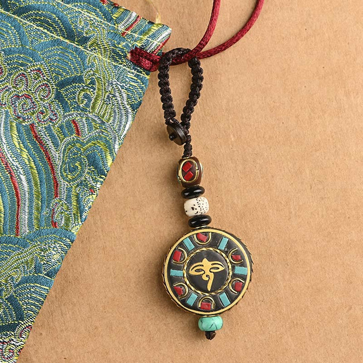BWOOOH Tibetan Om Mani Padme Hum Bodhi Seed Peace Key Chain | Bodhi Seed Tibetan bracelet