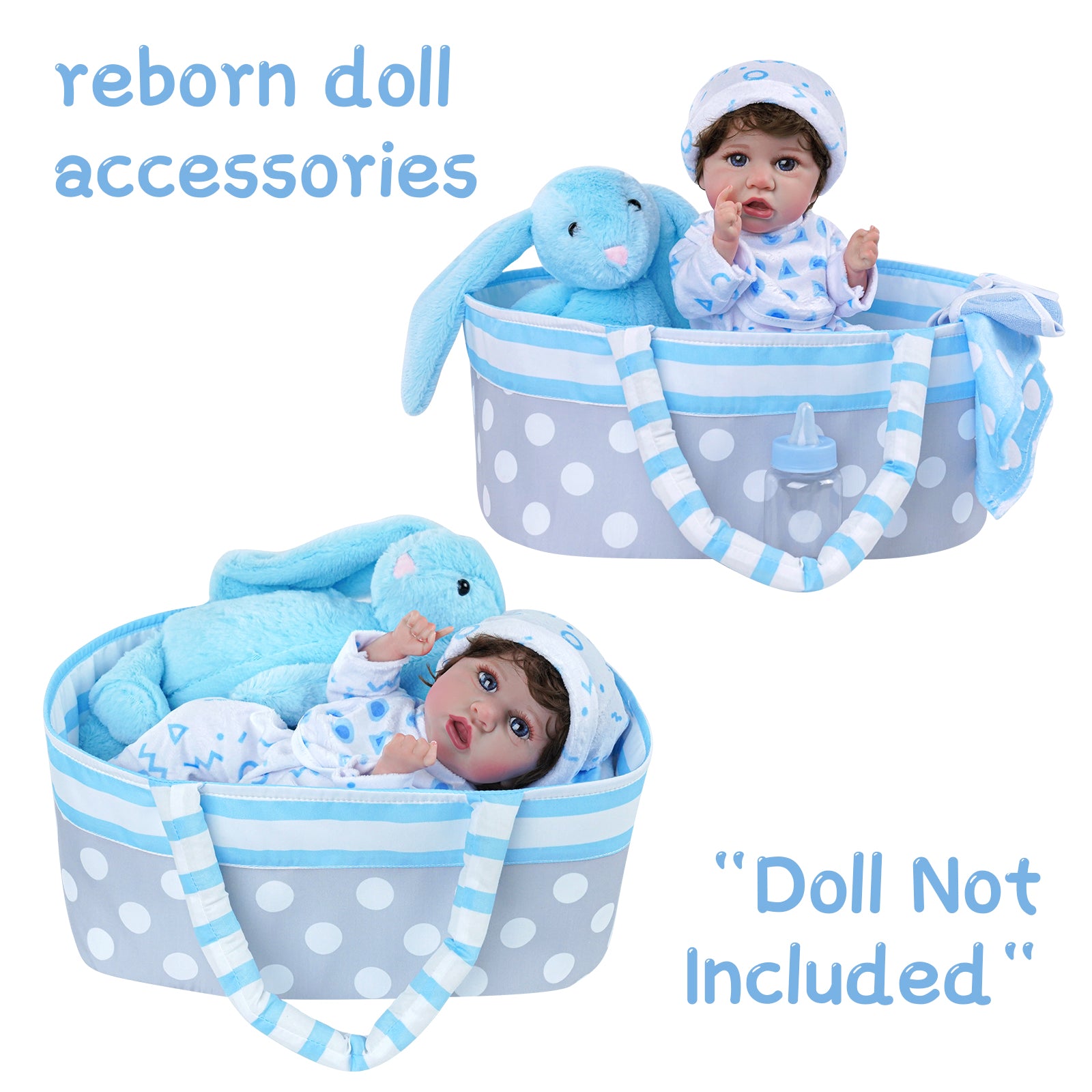 [Suitable for 12'' Boy] Time-Limited Offer! Dollreborns® Adoption Reborn Baby Essentials-8pcs Gift Set