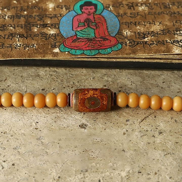BWOOOH Tibet 108 Mala Beads Bodhi Seed Bagua Vajra Wealth Bracelet