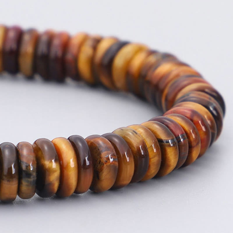 BWOOOH Tibetan Tiger Eye Om Mani Padme Hum Protection Power Bracelet