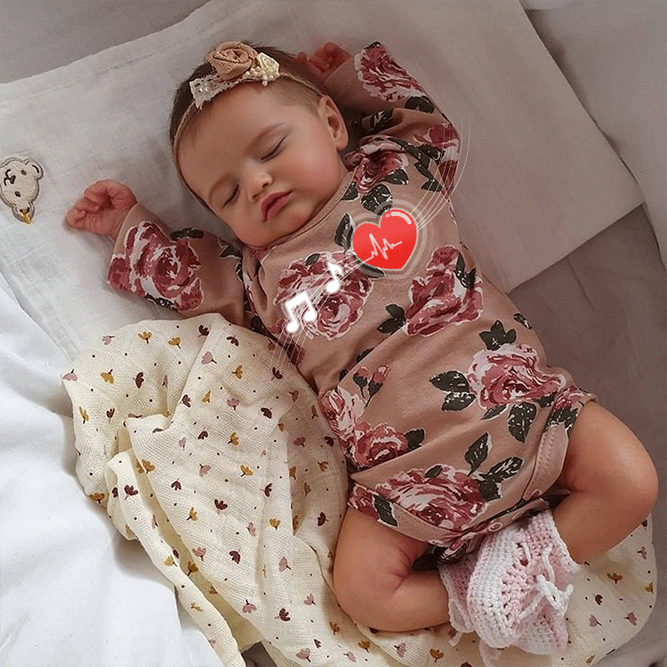 [Heartbeat & Sound] 20 '' Adalia Lifelike Asleep Reborn Rosalie Baby Doll Girl Gifts For Kids 2025 By Rsgdolls®