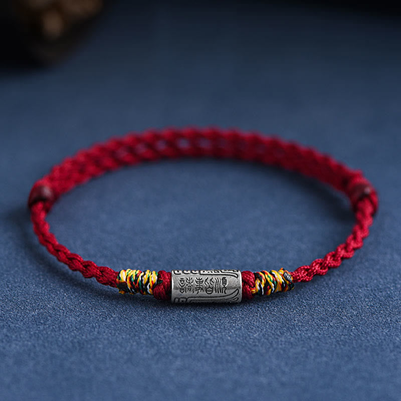 BWOOOH Handcrafted 925 Sterling Silver Everything Goes Well Design Protection Strength Bracelet Anklet