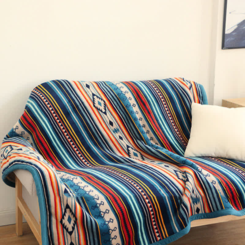 BWOOOH Geometric Warm Soft Bed Throw Blanket
