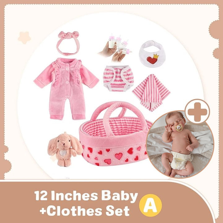 12 & 16" More Flexible Realistic Baby, Reborn Full Liquid Silicone Baby Doll Boy or Girl Lond and Wnya With Realistic Belly Button and Birth Mark