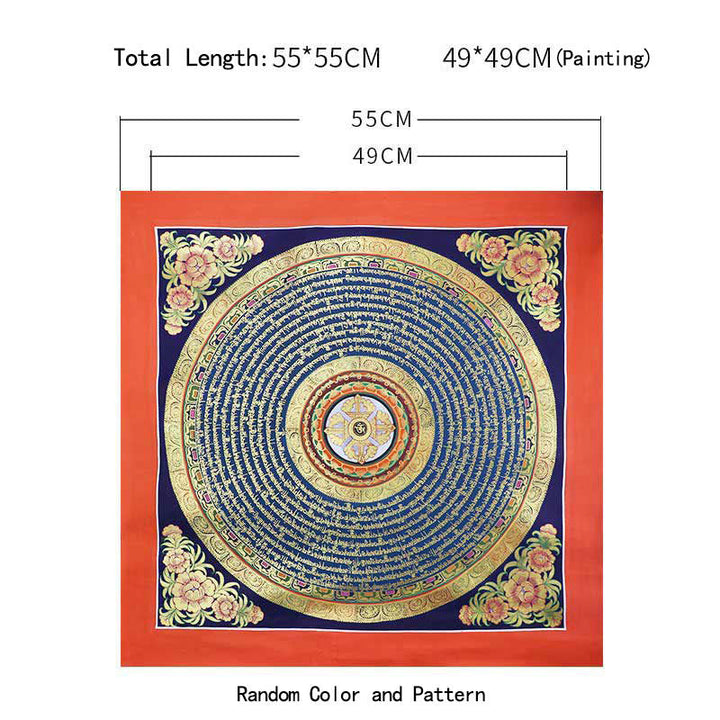 BWOOOH Tibetan Handmade Thangka Painting Spiritual Blessing Blind Box Random Color Pattern | natural stone Tibetan bracelet