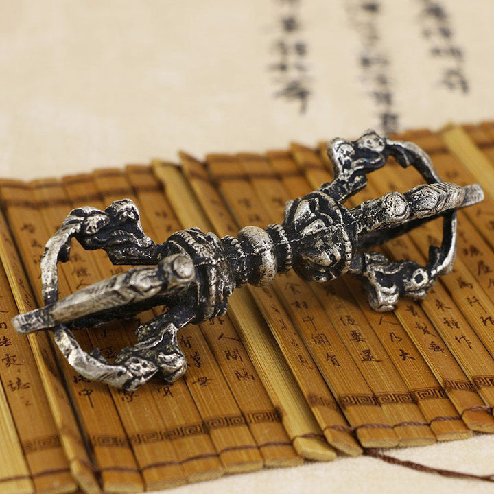 BWOOOH Tibetan Meditation Bell and Vajra Dorje Copper Decoration Set | spiritual healing bracelet