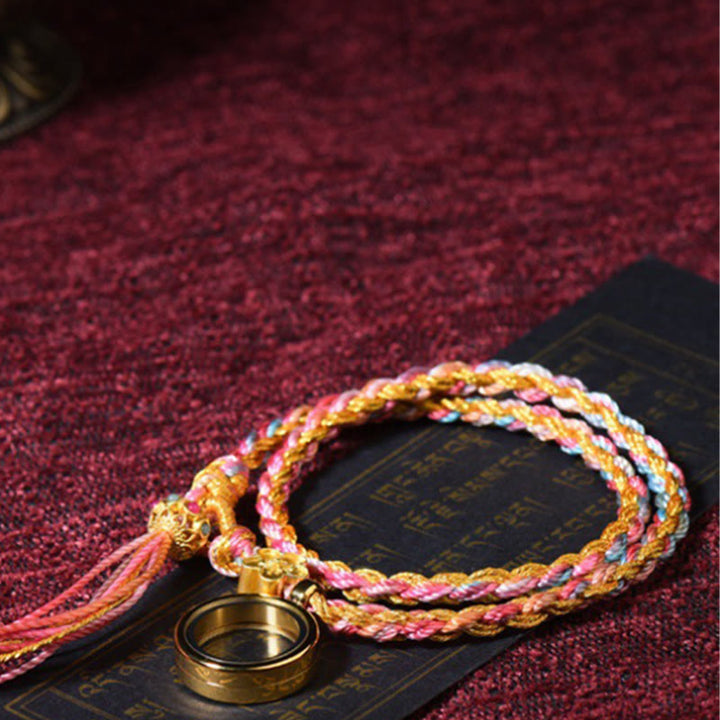 BWOOOH Tibetan Handmade Luck Colorful String Single Double Wrap Braided Bracelet | spiritual healing bracelet