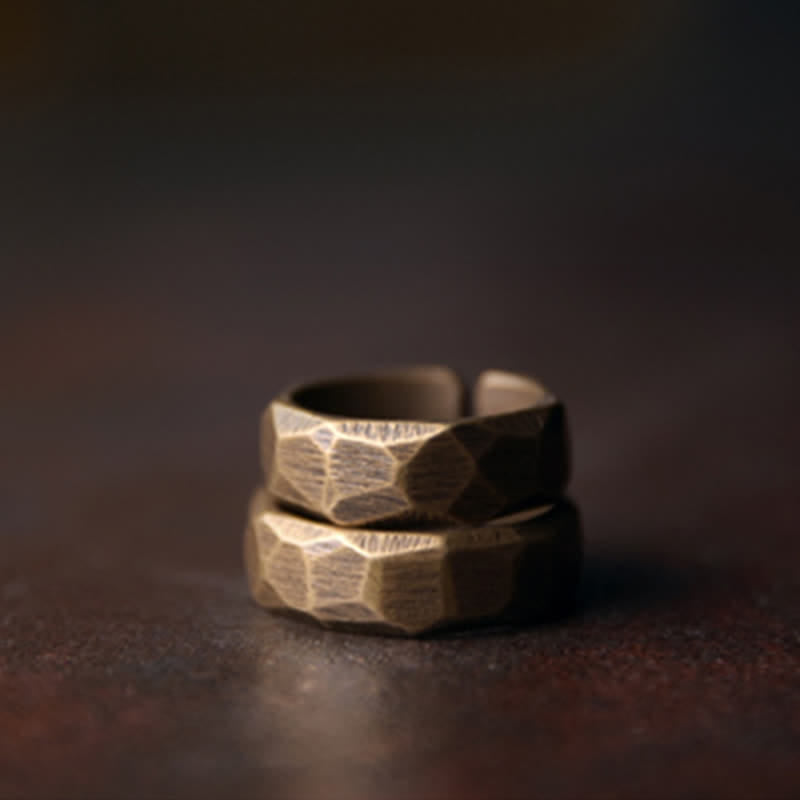 BWOOOH Tibetan Simple Design Copper Wealth Ring